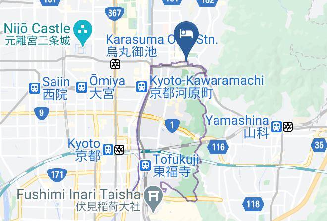 Kyoto City Higashiyama Ward - Kyoto Hanare Maps