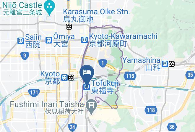 Kyoto City Higashiyama Ward - Kyoto Home Tofukuji Maps
