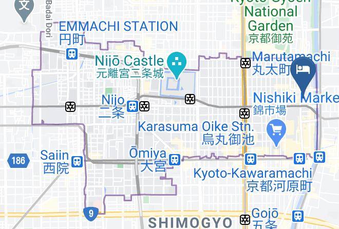Kyoto City Nakagyo Ward - Kyoto Hotel Okura Maps