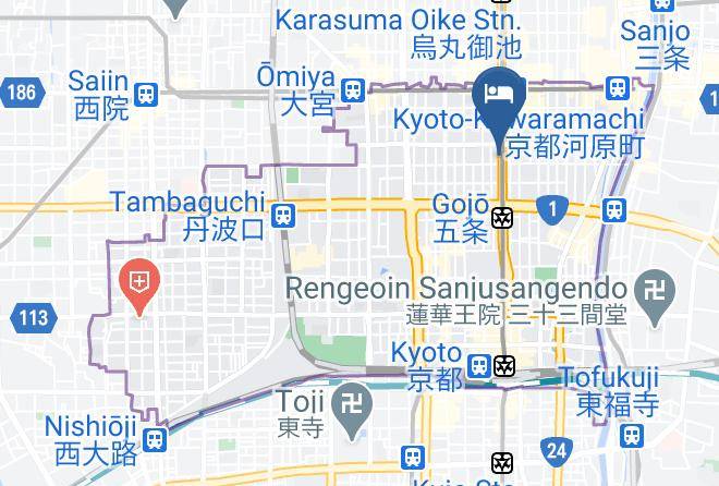 Kyoto City Shimogyo Ward - Kyoto Itoya Hotel Maps