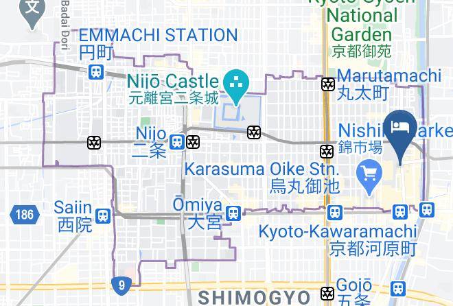 Kyoto City Nakagyo Ward - Kyoto Izutsu Hotel Maps