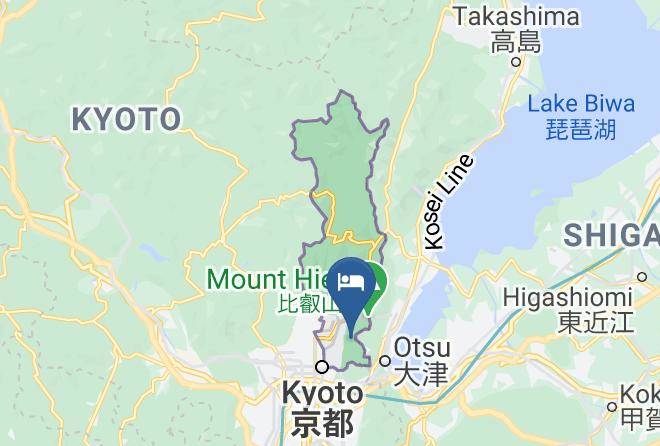 Kyoto City Sakyo Ward - Kyoto Kitashirakawa Natural Radium Hot Spring Eisen Kyo Maps