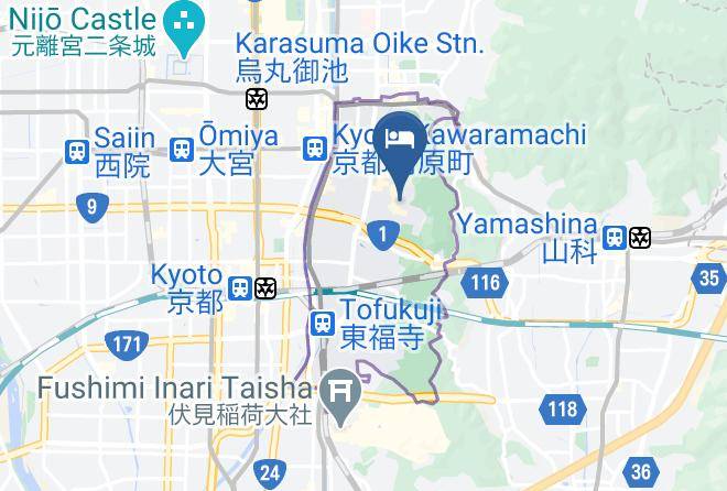 Kyoto City Higashiyama Ward - Kyoto Kiyomizu Sannenzaka An Maps