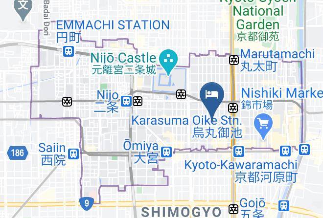 Kyoto City Nakagyo Ward - Kyoto Machiya Fukune Maps