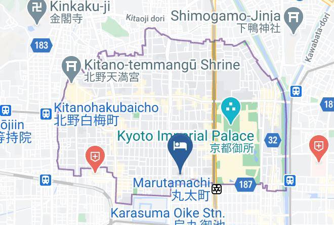 Kyoto City Kamigyo Ward - Kyoto Machiya Inn Kotone Maps