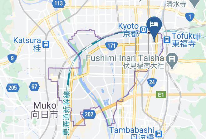 Kyoto City Minami Ward - Kyoto Plaza Hotel Kyoto Station South Maps