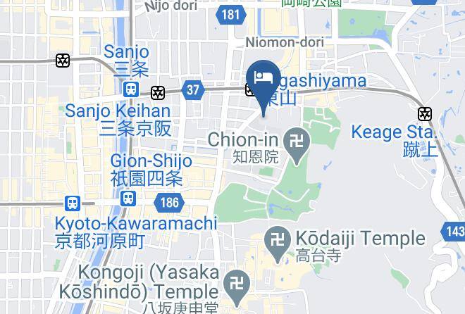 Kyoto City Higashiyama Ward - Kyoto Seifu An Maps