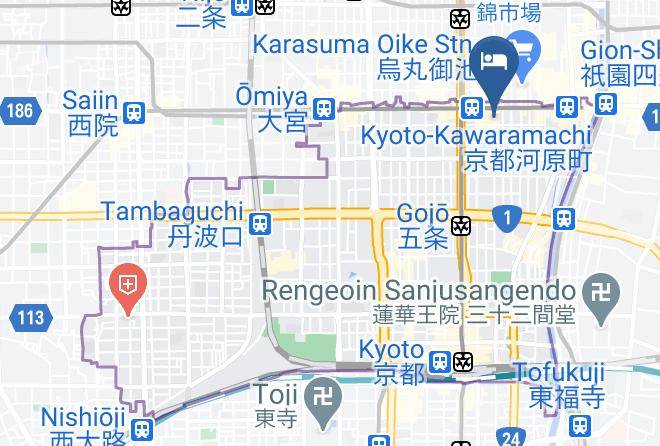 Kyoto City Shimogyo Ward - Kyoto Shijo Takakura Hotel Grandereverie Maps