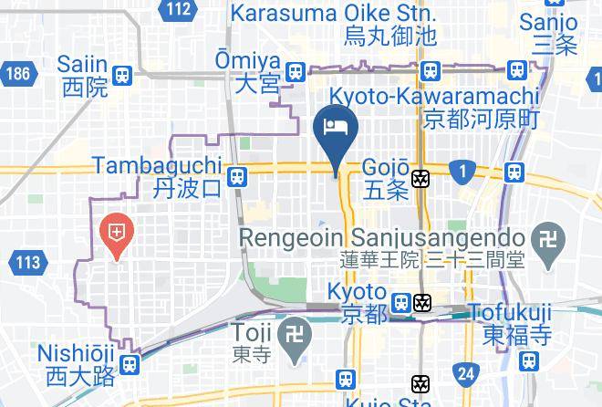 Kyoto City Shimogyo Ward - Kyoto Tokyu Hotel Maps