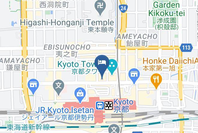 Kyoto City Shimogyo Ward - Kyoto Tower Hotel Annex Maps