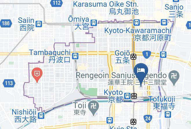 Kyoto City Shimogyo Ward - Kyoto White Hotel Maps