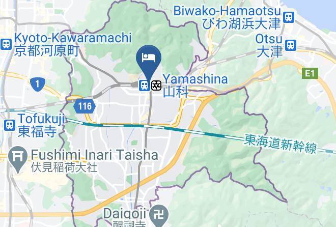Kyoto City Yamashina Ward - Kyoto Yamashina Hotel Sanraku Maps