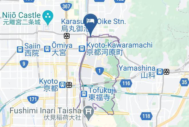 Kyoto City Higashiyama Ward - Kyoto Yura Hotel Mgallery Maps