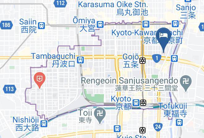 Kyoto City Shimogyo Ward - Kyotomachiyadogojoohashi Maps