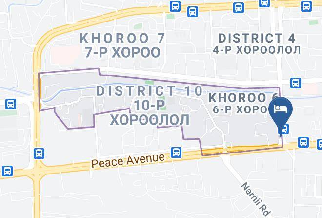 Ulaanbaatar - Kyoyushu Hotel Maps