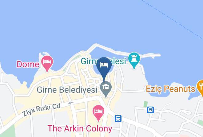 Yukari Girne - Kyrenia Palace Boutique Hotel Maps