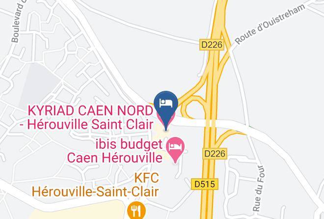 Calvados - Kyriad Caen Nord Herouville Saint Clair Maps