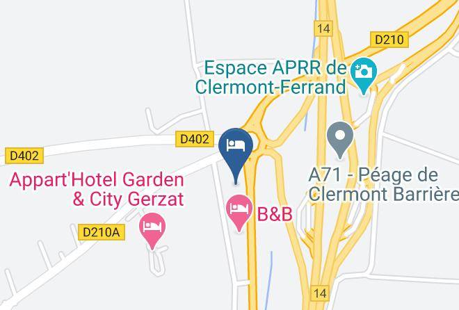 Puy De Dome - Kyriad Direct Clermont Ferrand Nord Gerzat Maps