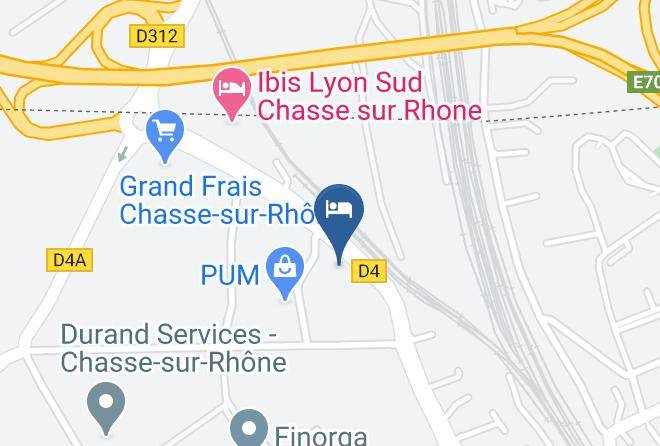 Isere - Kyriad Direct Lyon Sud Chasse Sur Rhone Maps