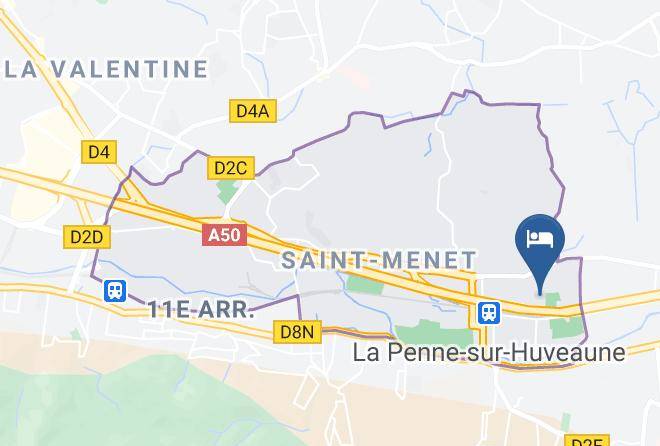 Bouches Du Rhone - Kyriad Direct Marseille Est La Penne Maps