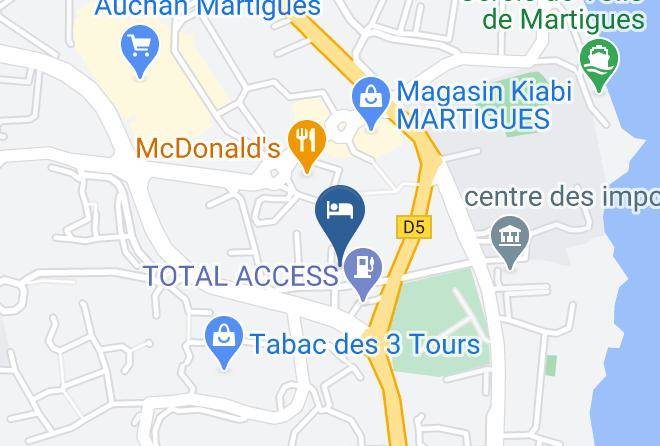 Bouches Du Rhone - Kyriad Direct Marseille Ouest Martigues Maps