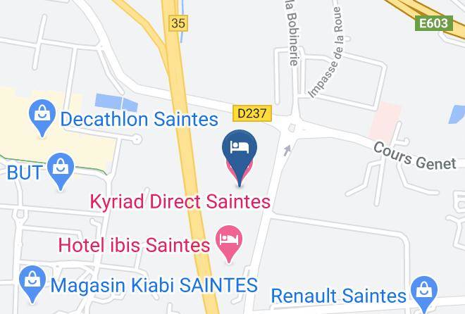 Kyriad Direct Saintes Map
