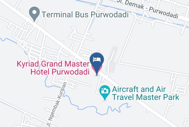 Grobogan Regency - Kyriad Grand Master Hotel Purwodadi Maps