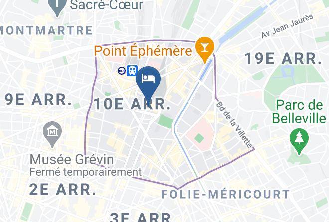 Paris - Hotel Kyriad Paris Gare De L'est Maps