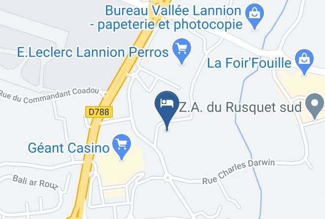 Cotes D Armor - Kyriad Hotel Lannion Perros Guirec Maps