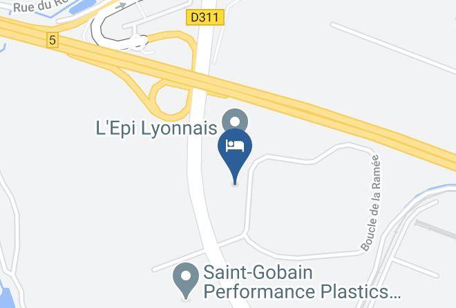 Kyriad Lyon Est Saint Quentin Fallavier Map