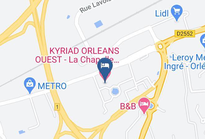 Loiret - Kyriad Orleans Ouest La Chapelle Saint Mesmin Maps