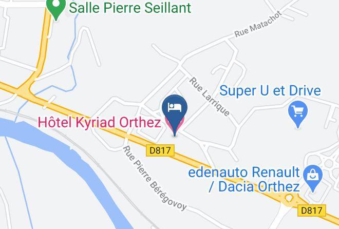 Pyrenees Atlantiques - Hotel Kyriad Orthez Maps