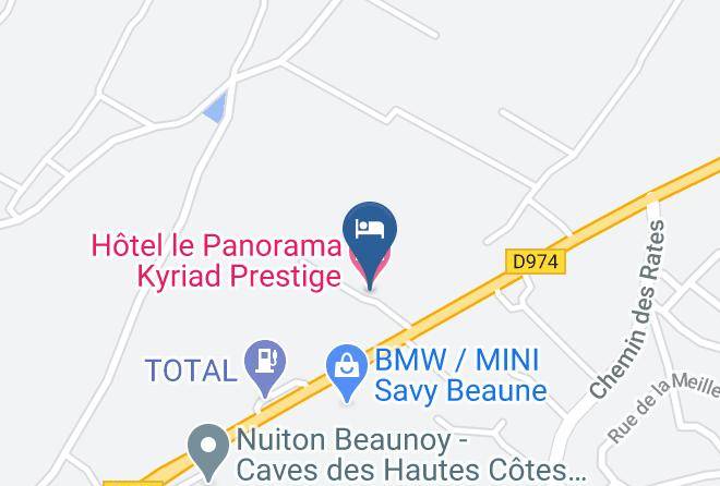 Cote D Or - Hotel Le Panorama Kyriad Prestige Maps