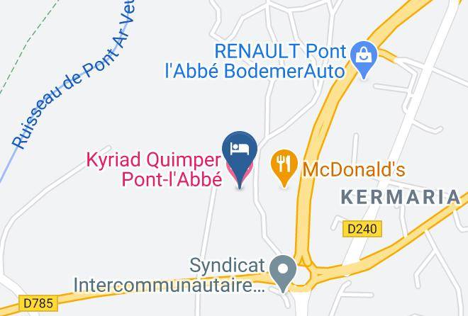 Finistere - Kyriad Quimper Pont L'abbe Maps