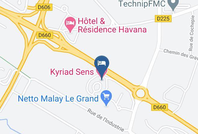 Yonne - Kyriad Sens Maps