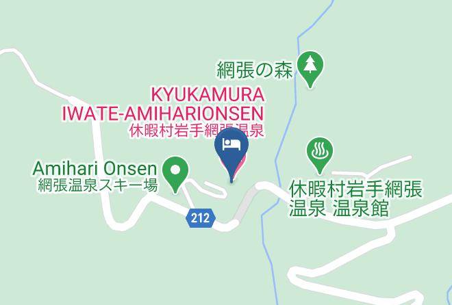 Shizukuishi Towniwate District - Kyukamura Iwate Amiharionsen Maps