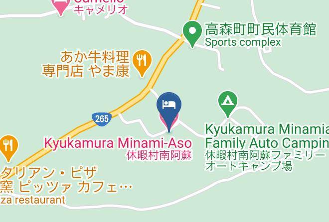 Takamori Townaso District - Kyukamura Minami Aso Maps