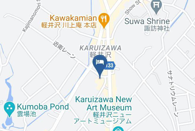 Karuizawa Townkitasaku District - Kyukaruizawa Kikyo Curio Collection By Hilton Maps