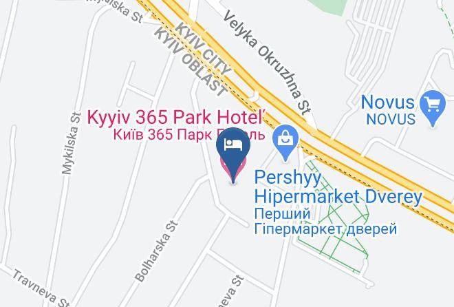 Kiev Sviatoshyn Raion - Kyyiv 365 Park Hotel Maps