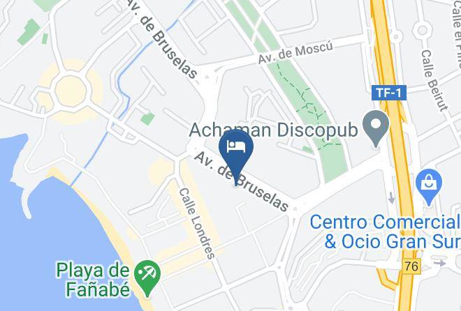 Santa Cruz De Tenerife - Hotel Bahia Fanabe Suites Maps