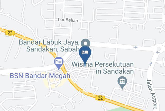 Bahagian Sandakan - Labuk Hotel Maps