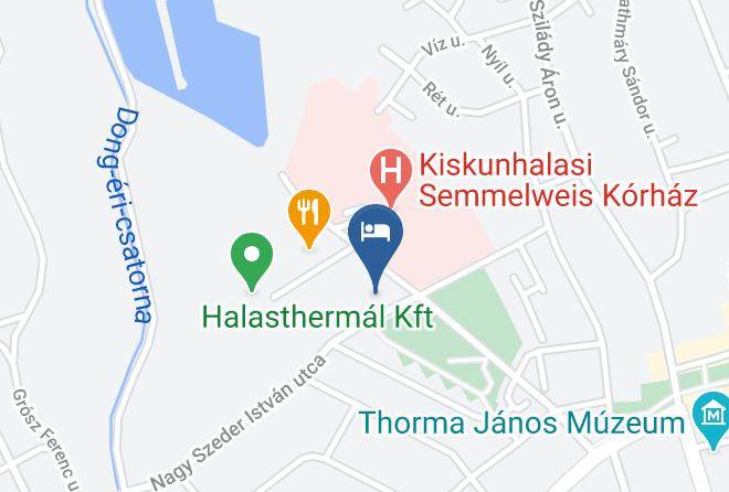 Kiskunhalas - Lace Hotel Maps