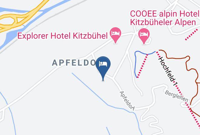 Kitzbuhel - Lacknerhof Jugendheim Pension Selbstversorger Maps