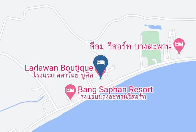 Amphoe Bang Saphan - Ladawan Boutique Hotel Maps
