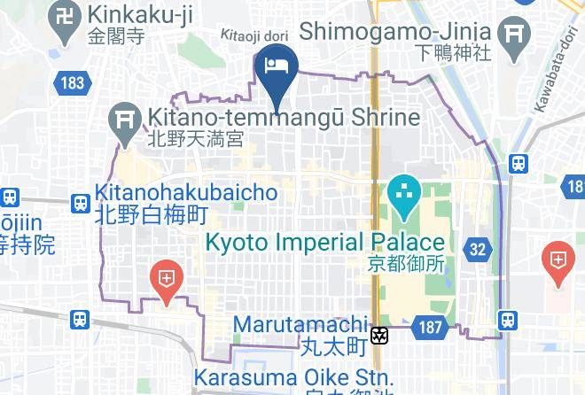 Kyoto City Kamigyo Ward - Ladies Hotel Nishijin Maps