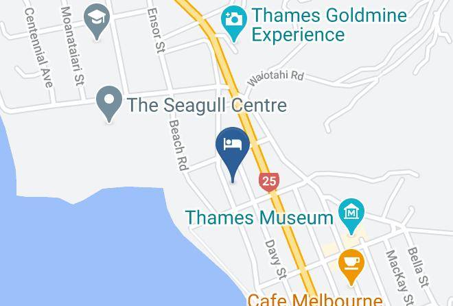 Thames Coromandel - Lady Bowen Bed And Breakfast Maps