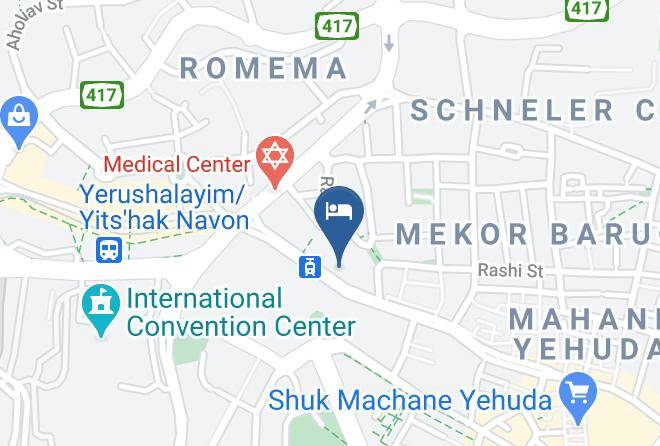 Jerusalem - Lady Stern Hotel Maps