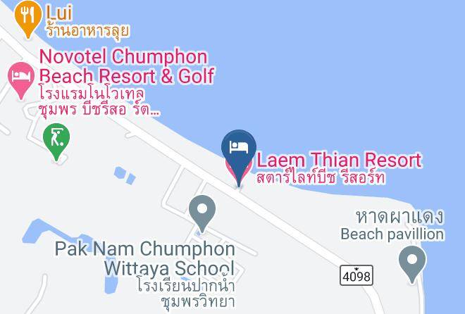 Amphoe Mueang Chumphon - Laem Thian Resort Maps