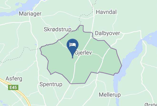 Dyrby - Laerkegaardens Bed And Breakfast Maps