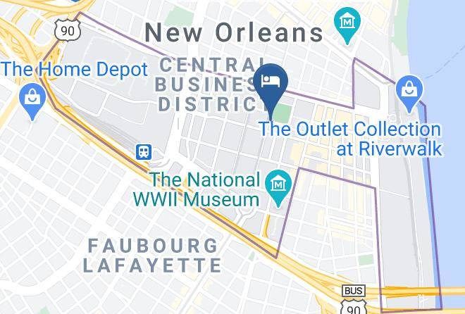 Orleans Par - Lafayette Hotel Maps